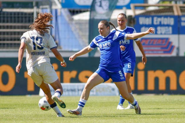 August 9, 2026, Hänsch Arena, Meppen, GER, Women s Bundesliga 2: SV Meppen vs. TSG Hoffenheim II, Marleen Kropp, SV Meppen 9. DFL regulations prohibit any use of photographs as image sequences and or quasi-video. Meppen, Lower Saxony, Hänsch Arena