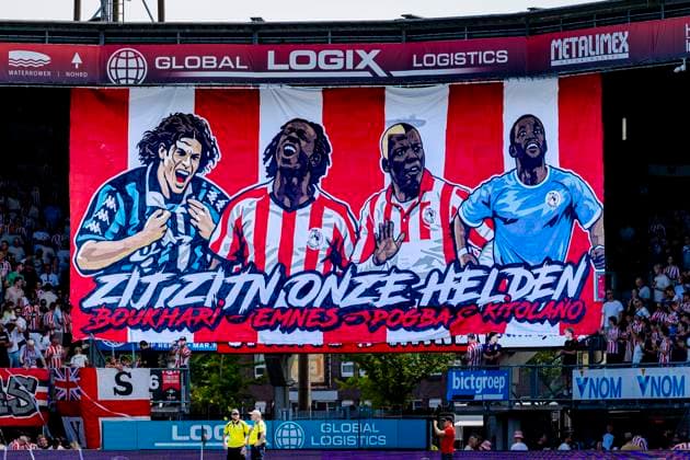 ROTTERDAM Supporters of Sparta Rotterdam during the Vriendenloterij Eredivisie match between Sparta and Feyenoord at Stadion Het Kasteel on August 9, 2026, in Rotterdam, the Netherlands. Photo by DeFodi Images