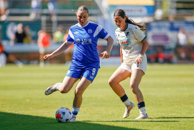 August 9, 2026, Hänsch Arena, Meppen, GER, Women s Bundesliga 2: SV Meppen vs. TSG Hoffenheim II, Marleen Kropp, SV Meppen 9. DFL regulations prohibit any use of photographs as image sequences and or quasi-video. Meppen, Lower Saxony, Hänsch Arena