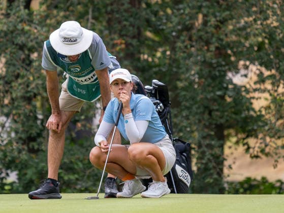 Emma Falcher during the fourth and Final round of the PIF London Championship at the Centurion Club, St Albans, UK on 9 August 2026. Copyright: xPhilxHutchinsonx 45320014