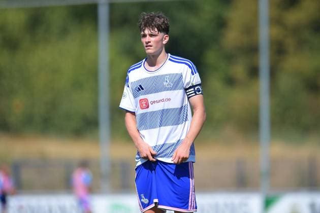 Schalke 04 U19 vs. MSV Duisburg U19 ** FOR EDITORIAL PURPOSES ONLY ** EDITORIAL USE ONLY ** p Soccer U19 DFB Youth League Preliminary Round Group H Matchday 1 Schalke 04 U19 vs. MSV Duisburg U19 on August 9, 2026, at the Parkstadion in Gelsenkirchen Ole Rinke MSV Duisburg U19 Germany North Rhine-Westphalia Gelsenkirchen Copyright ThorstenxTillmann Copyright: ThorstenxTillmann doc872zvdde41wabqrh1cqx ,EDITORIAL USE ONLY Copyright: ThorstenxTillmann
