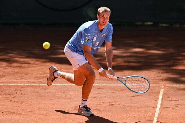 Vitaliy Sachko UKR 08 09 2026 ¢ Tennis ¢ Men s 1st Bundesliga, TC Bredeney vs. Tennis Ewige Liebe BW Neuss, Tennis Club Bredeney, Essen, North Rhine-Westphalia, Germany Copyright: xpepphotox xHorstxMauelshagenx pep00321, pep_20260809_hm_396983