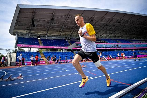 European Athletics Championships Birmingham 2026 - Media Activities 09 08 2026 BIRMINGHAM, ENGLAND - AUGUST 09 : Crestan Eliott (BEL) during a training session ahead of the Birmingham 2026 European Athletics Championships on August 09, 2026 in Birmingham, England, 09 08 2026 Birmingham ENGLAND  Copyright: xTomasxSiskx