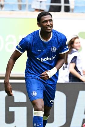 Gent s Josue Yamir Vergara celebrates after scoring the 2-0 goal during a soccer match between KAA Gent and KV Mechelen, Sunday 09 August 2026 in Gent, on day 1 of the 2026-2027 Jupiler Pro League first division of the Belgian championship. MAARTENxSTRAETEMANS  x183013477x