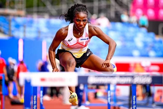 European Athletics Championships Birmingham 2026 - Media Activities 09 08 2026 BIRMINGHAM, ENGLAND - AUGUST 09 : Ndjip-Nyemeck Yanla (BEL) during a training session ahead of the Birmingham 2026 European Athletics Championships on August 09, 2026 in Birmingham, England, 09 08 2026  Copyright: xTomasxSiskx