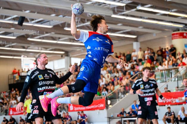 Altensteig SCup Match, 3rd Place: 26–27 HBW Balingen vs. HC Erlangen, Elias Huber (HBW Balingen), Altensteig, Eichwaldhalle, Baden-Württemberg, Germany