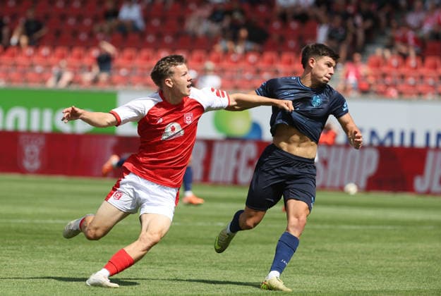 090826 Halle, Saale, Saxony-Anhalt; Sports; Soccer; Hallescher FC Halle (HFC); Northeast Regional League (4th Division); Men s; 2026–2027 Season; Matchday 4; Hallescher FC; CFC Chemnitzer FC; Felix Langhammer; HFC; Tom Baumgart; Chemnitzer FC