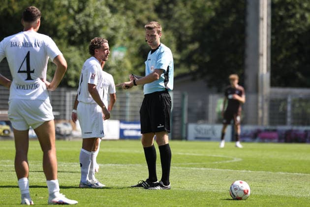 Soccer I Men s I 2026–2027 Season I Regionalliga Nord I Matchday 2 I FC St. Pauli II vs. Bremer SV I August 9, 2026 Referee: Paul Albrecht, Norderstedt; Edmund Plambeck Stadium, Schleswig-Holstein, Germany Copyright: xLobeca RalfxHomburgx
