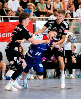 Altensteig SCup Match, 3rd Place: 26–27 HBW Balingen vs. HC Erlangen Elias Fügel (Fuegel) HBW Balingen Altensteig Eichwaldhalle Baden-Württemberg Germany