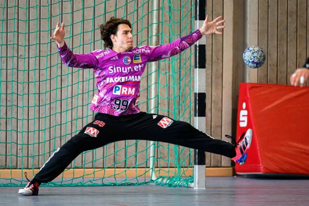 Altensteig SCup Match, 3rd Place, 26–27 HBW Balingen vs. HC Erlangen; Goalkeeper: Tin Herceg; HC Erlangen; Altensteig; Eichwaldhalle; Baden-Württemberg; Germany