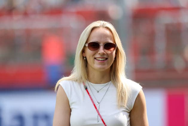 Franziska Kett, FC Bayern Munich, 20 minutes before the game, GER, FC Bayern Munich vs. Paris FC, soccer, friendly match, 2026–2027 season, August 9, 2026, GER, FC Bayern Munich vs. Paris FC, soccer, friendly match, 2026–2027 season, August 9, 2026, Unterhaching Copyright: xEibner-Pressefoto JennixMaulx EP_JML