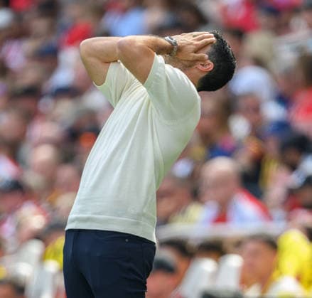 09 August 2026 - Arsenal v Borussia Dortmund - Emirates Stadium - London. Arsenal v Borussia Dortmund - Emirates Stadium - London. Arsenal Manager Mikel Arteta. Picture : Mark Pain LONDON England  Copyright: xMarkxPainx