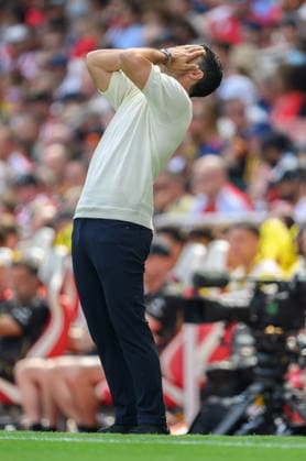 09 August 2026 - Arsenal v Borussia Dortmund - Emirates Stadium - London. Arsenal v Borussia Dortmund - Emirates Stadium - London. Arsenal Manager Mikel Arteta. Picture : Mark Pain LONDON England  Copyright: xMarkxPainx