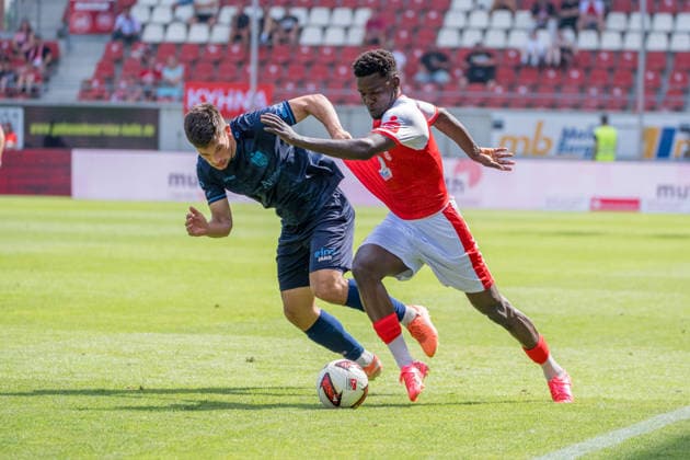 Roman Eppendorfer CFC, 25, Bocar Baro HFC, 9, Hallescher FC vs. Chemnitzer FC, Soccer, Northeast Regional League, Matchday 4, 2026–27 Season, September 8, 2026, Halle Leuna Chemie Stadium, ST Deutschland