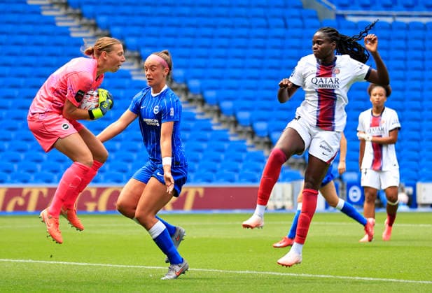Football, Women's, Friendly, Brighton and Hove Albion v Paris Saint-Germain