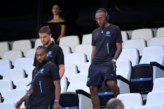 FOOTBALL : Olympique de Marseille VS Athletic Club Bilbao - 09 08 2026 Derek Cornelius (OM) - Pre-season friendly between Olympique de Marseille and Athletic Club Bilbao on August 9, 2026 at the CEPAC Velodrome Stadium in Marseille. MarseilleFrance  Copyright: xWilliamxCannarellax