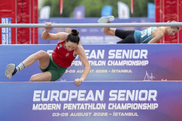 European Modern pentathlon, moderner Fünfkampf Championships ISTANBUL, TURKIYE - AUGUST 09 : Blanka Guzi of Hungary win the gold medal and become European champions as the 2026 European Senior Modern Pentathlon Championships conclude at Burhan Felek Sports Complex in Istanbul, Turkiye on August 09, 2026 in Istanbul, Turkiye. Arife Karakum Anadolu Istanbul Turkey. Editorial use only. Please get in touch for any other usage.  Copyright: x2026xAnadoluxArifexKarakumx
