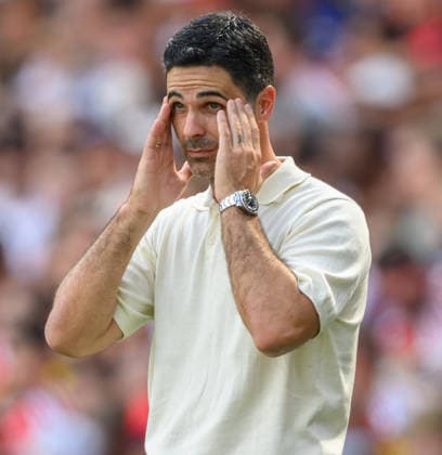 09 August 2026 - Arsenal v Borussia Dortmund - Emirates Stadium - London. Arsenal v Borussia Dortmund - Emirates Stadium - London. Arsenal Manager Mikel Arteta. Picture : Mark Pain LONDON England  Copyright: xMarkxPainx