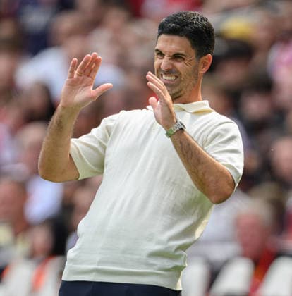 09 August 2026 - Arsenal v Borussia Dortmund - Emirates Stadium - London. Arsenal v Borussia Dortmund - Emirates Stadium - London. Arsenal Manager Mikel Arteta. Picture : Mark Pain LONDON England  Copyright: xMarkxPainx