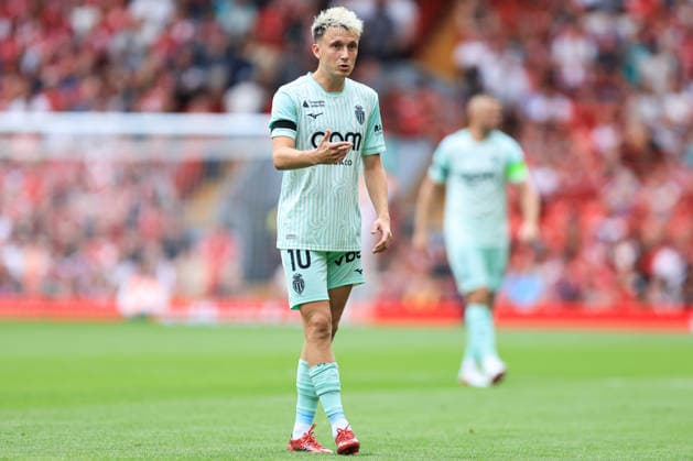 pre-season friendly: Liverpool v Monaco Aleksandr Golovin of Monaco during the pre-season friendly match Liverpool vs Monaco at Anfield, Liverpool, United Kingdom on 09 August 2026 (Photo by Jorge Horsted News Images) Liverpool Anfield Merseyside United Kingdom Copyright: xJorgexHorsted NewsxImagesx