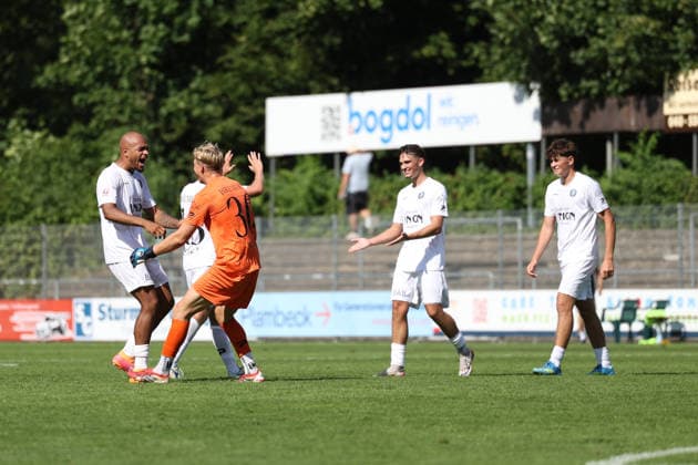 Soccer I Men s Team I 2026–2027 Season I Regionalliga Nord I Matchday 2 I FC St. Pauli II vs. Bremer SV I August 9, 2026 Celebration at Bremer SV s Edmund Plambeck Stadium in Norderstedt, Schleswig-Holstein, Germany Copyright: xLobeca RalfxHomburgx