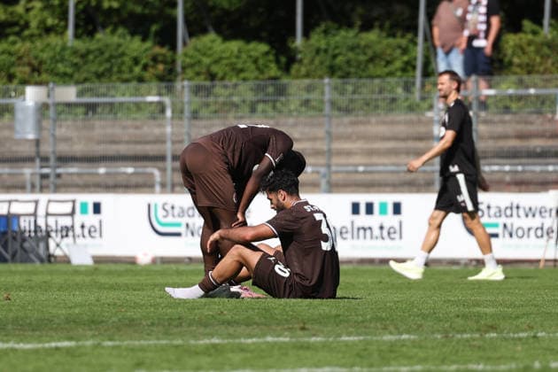 Soccer I Men s Team I 2026–2027 Season I Regionalliga Nord I Matchday 2 I FC St. Pauli II vs. Bremer SV I August 9, 2026 Disappointment for FC St. Pauli II after the loss in Norderstedt at Edmund Plambeck Stadium, Schleswig-Holstein, Germany Copyright: xLobeca RalfxHomburgx