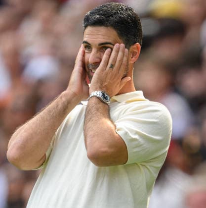 09 August 2026 - Arsenal v Borussia Dortmund - Emirates Stadium - London. Arsenal v Borussia Dortmund - Emirates Stadium - London. Arsenal Manager Mikel Arteta. Picture : Mark Pain LONDON England  Copyright: xMarkxPainx