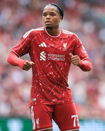 pre-season friendly: Liverpool v Monaco Rio Ngumoha of Liverpool during the pre-season friendly match Liverpool vs Monaco at Anfield, Liverpool, United Kingdom on 09 August 2026 (Photo by Jorge Horsted News Images) Liverpool Anfield Merseyside United Kingdom Copyright: xJorgexHorsted NewsxImagesx