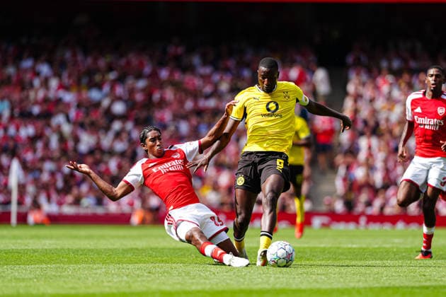 89ars, Serhou Guiassy, Borussia Dortmund, August 9, 2026, FC Arsenal vs. Borussia Dortmund, Soccer, Emirates Cup 2026, 2026–2027 Season, August 9, 2026, Germany, Arsenal vs. Borussia Dortmund, Soccer, Friendly Match, 2026–2027 Season, August 9, 2026, London Copyright: xEibner-Pressefoto MarcelxvonxFehrnx EP_MFN_P