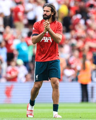 pre-season friendly: Liverpool v Monaco Liverpool goalkeeper Alisson during the pre-season friendly match Liverpool vs Monaco at Anfield, Liverpool, United Kingdom on 09 August 2026 (Photo by Jorge Horsted News Images) Liverpool Anfield Merseyside United Kingdom Copyright: xJorgexHorsted NewsxImagesx