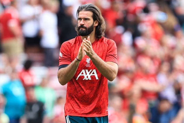 pre-season friendly: Liverpool v Monaco Liverpool goalkeeper Alisson during the pre-season friendly match Liverpool vs Monaco at Anfield, Liverpool, United Kingdom on 09 August 2026 (Photo by Jorge Horsted News Images) Liverpool Anfield Merseyside United Kingdom Copyright: xJorgexHorsted NewsxImagesx
