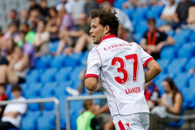 Lucien Dähler, FC Thun, 37, Switzerland, Soccer, Super League, Matchday 3, 2026–2027, FC Basel 1893 vs. FC Thun, August 9, 2026, St. Jakob Park, Basel, Switzerland Copyright: xGrantxHubbsx