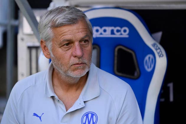 FOOTBALL : Olympique de Marseille VS Athletic Club Bilbao - 09 08 2026 Bruno Genesio (Coach Olympique de Marseille) - Pre-season friendly between Olympique de Marseille and Athletic Club Bilbao on August 9, 2026 at the CEPAC Velodrome Stadium in Marseille. MarseilleFrance  Copyright: xWilliamxCannarellax
