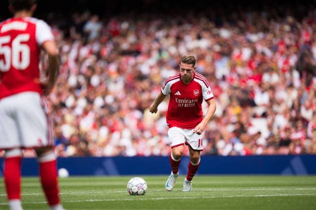 Viktor Gyökeres of Arsenal takes a free kick Arsenal vs Borussia Dortmund, Emirates Cup, Final, Emirates Stadium, London, UK - 09 Aug 2026London Emirates Stadium United Kingdom  Copyright: xWiredxPhotos Shutterstockx 17058922ai