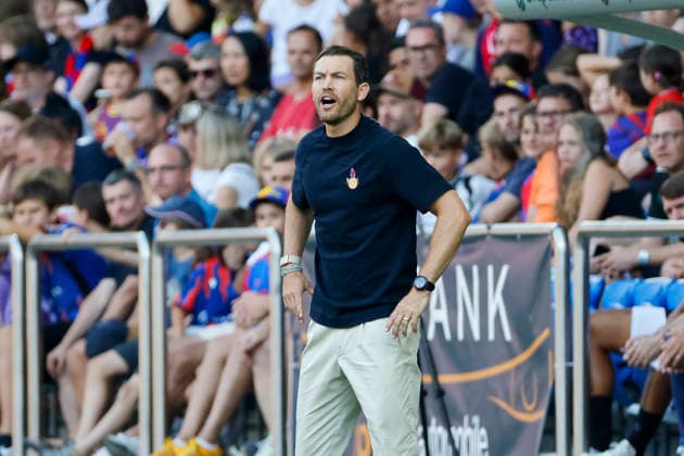Stephan Lichtsteiner, FC Basel, Coach, Switzerland, Soccer, Super League, Matchday 3, 2026–2027, FC Basel 1893 vs. FC Thun, August 9, 2026, Basel, St. Jakob Park, Switzerland Copyright: xGrantxHubbsx