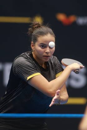 2026 WTT Europe Smash - Sweden - Qualifications Day 2 Mariam Alhodaby of Egypt competes against Giorgia Piccolin of Italy during the women s singles qualifying round 2 at the 2026 Europe Smash at the Baltiska Hallen in Malmo, Sweden, on August 9, 2026. Malmo Sweden  Copyright: xRemyxGrosx originalFilename:gros-europesm260809_npsUq.jpg