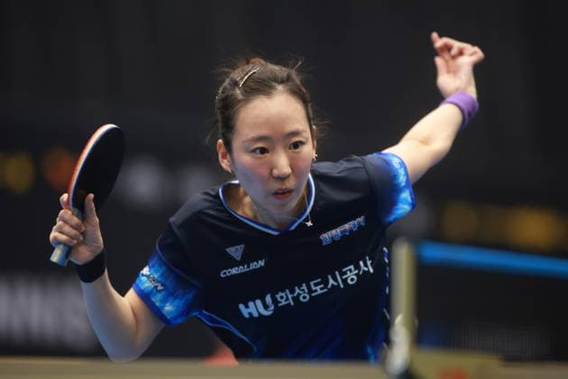 2026 WTT Europe Smash - Sweden - Qualifications Day 2 Yang Ha Eun of South Korea competes against Syndrela Das of India during the women s singles qualifying round 2 at the 2026 Europe Smash at the Baltiska Hallen in Malmo, Sweden, on August 9, 2026. Malmo Sweden  Copyright: xRemyxGrosx originalFilename:gros-europesm260809_npVvs.jpg