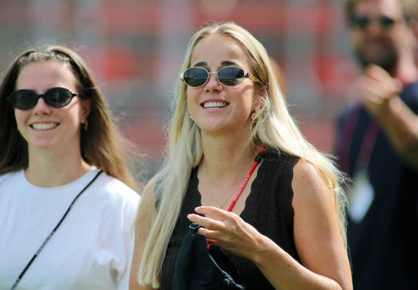 Soccer, Women, 2026–2027 Season, FC Bayern Munich vs. Paris FC, Friendly Match, Exhibition Match, Sportpark Unterhaching, Giulia Gwinn, FC Bayern Munich in street clothes, headshot, upper body