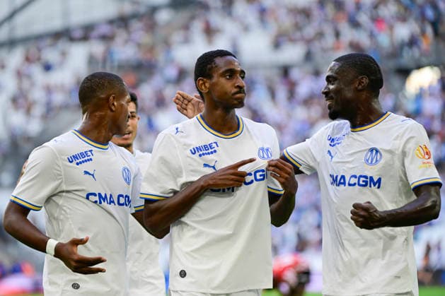 FOOTBALL : Olympique de Marseille VS Athletic Club Bilbao - 09 08 2026 Joy OM - But Tadjidine Mmadi - Pre-season friendly between Olympique de Marseille and Athletic Club Bilbao on August 9, 2026 at the CEPAC Velodrome Stadium in Marseille. MarseilleFrance  Copyright: xWilliamxCannarellax