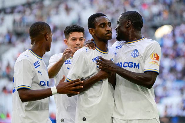FOOTBALL : Olympique de Marseille VS Athletic Club Bilbao - 09 08 2026 Joy OM - But Tadjidine Mmadi - Pre-season friendly between Olympique de Marseille and Athletic Club Bilbao on August 9, 2026 at the CEPAC Velodrome Stadium in Marseille. MarseilleFrance  Copyright: xWilliamxCannarellax