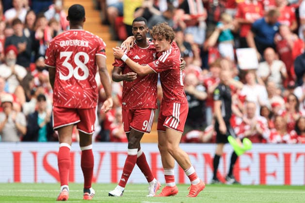 Liverpool FC v AS Monaco - Pre-Season Friendly Alexander Isak of Liverpool celebrates after scoring to make it 1-0 during the pre-season friendly match between Liverpool and Monaco at Anfield in Liverpool, United Kingdom. Liverpool Merseyside United Kingdom  Copyright: xNewsxImagesx originalFilename:cosgrove-preseaso260809_npp1Q.jpg