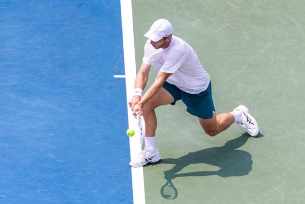 August 9, 2026, Montreal, Quebec, Canada: TALLON GRIEKSPOOR from Nederlands backhand in match against Daniel Merida from Spain in round of 16 at Canadian Open at IGA stadium in Montreal, Quebec, Canada on 2026-08-09 TENNIS: Canadian Open Montreal 2026  - ZUMAl189 20260809_zsp_l189_032 Copyright: xYannickxLegarex
