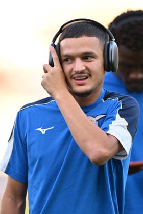 SOCCER - Friendly Match - Frosinone vs. Lazio Photo by IPA ABACAPRESS.COM87359557 - Reda Belahyane of S.S. Lazio before a preseason friendly match between Frosinone Calcio and S.S. Lazio at the Benito Stirpe Stadium on August 9, 2026, in Frosinone, Italy. Frosinone Italy  Copyright: xIPAxSport ABACAx