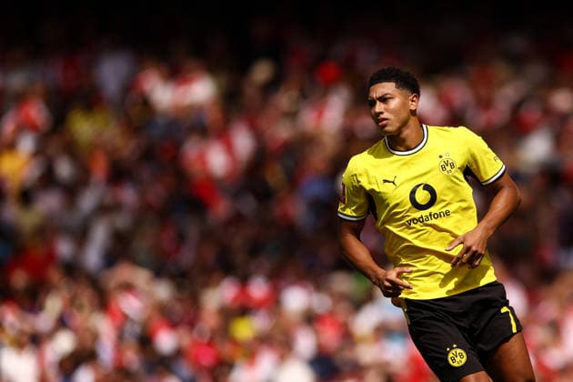 Arsenal gegen Borussia Dortmund, 9. August 2026, London, Emirates Cup: Arsenal gegen Borussia Dortmund – Jobe Bellingham von Borussia Dortmund. Foto: Jacques Feeney, Offside, London, Großbritannien  Copyright: xJacquesxFeeneyx xOffsidexOffside