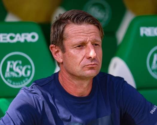 August 9, 2026, Soccer, Brack Super League 2026–27, Round 3, FC St. Gallen 1879 vs. FC Lucerne, Berit Sitter Stadium, St. Gallen, Switzerland; Jörg Udo Portmann, Head Coach, FC Lucerne; Photo by Urs Ottiger