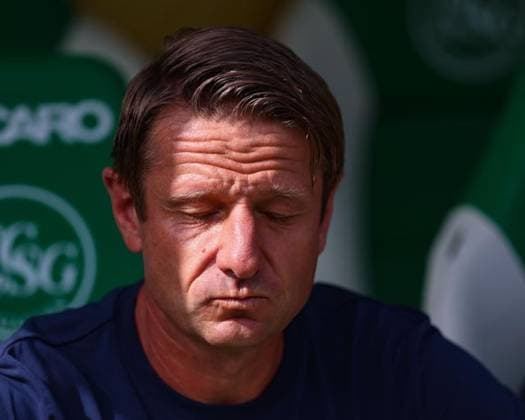 August 9, 2026, Soccer, Brack Super League 2026–27, Round 3, FC St. Gallen 1879 vs. FC Lucerne, Berit Sitter Stadium, St. Gallen, Switzerland; Jörg Udo Portmann, Head Coach, FC Lucerne; Photo by Urs Ottiger