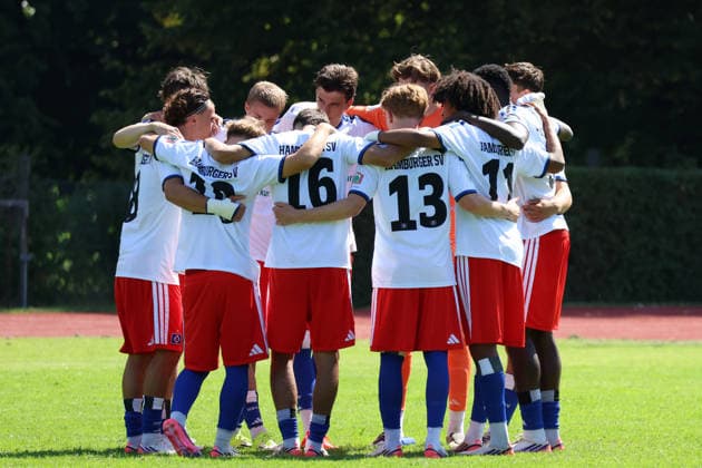 U19 DFB Youth League Preliminary Round, Group A: FC St. Pauli vs. Hsamburger SV at Hammer Park Stadium, HSV Players Circle