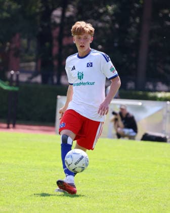 U19 DFB Youth League Preliminary Round, Group A: FC St. Pauli vs. Hsamburger SV at Hammer Park Stadium; Hannes Trampnau (HSV)