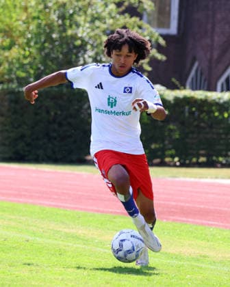 U19 DFB Youth League Preliminary Round, Group A: FC St. Pauli vs. Hsamburger SV at Hammer Park Stadium; Thierry Sedlatschek (HSV)