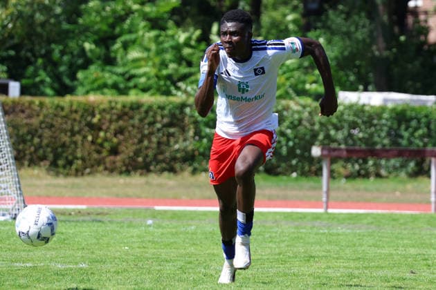 U19 DFB Youth League Preliminary Round, Group A: FC St. Pauli vs. Hsamburger SV at Hammer Park Stadium; Tyron Conraedel (HSV)